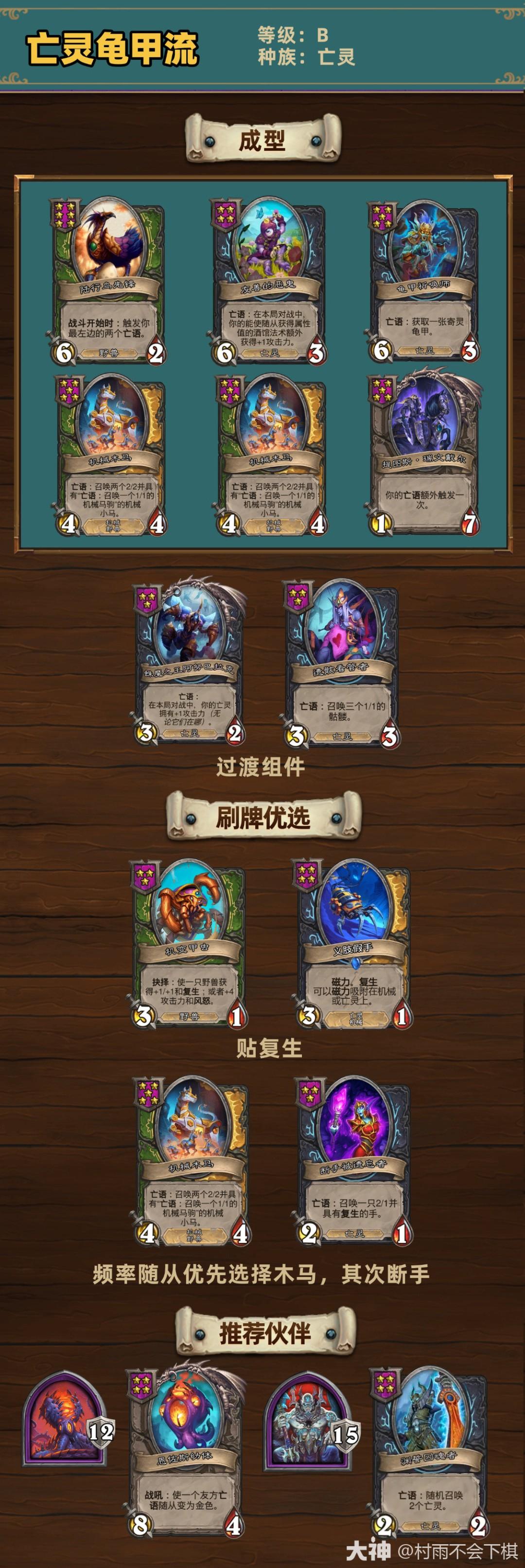 爐石傳說33.6.2酒館戰(zhàn)棋亡靈龜甲流玩法攻略