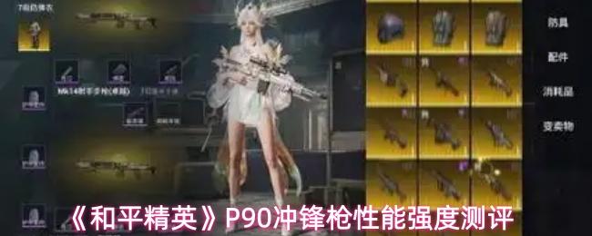 和平精英 P90沖鋒槍性能強(qiáng)度測(cè)評(píng)