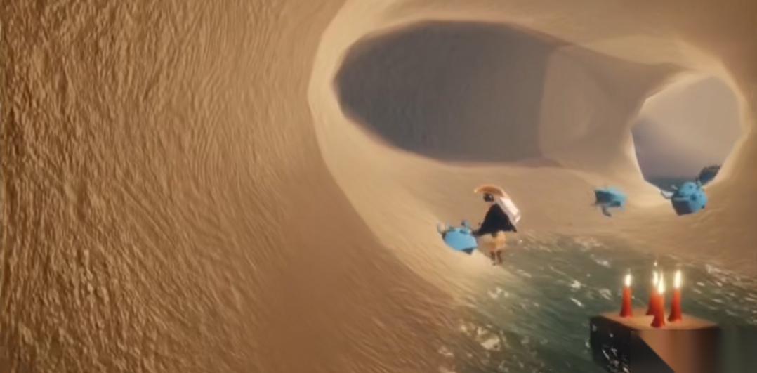 光遇進螃蟹洞怎么自救